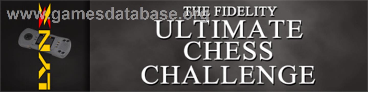The Fidelity Ultimate Chess Challenge - Atari Lynx - Artwork - Marquee