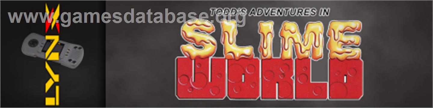 Todd's Adventures in Slime World - Atari Lynx - Artwork - Marquee