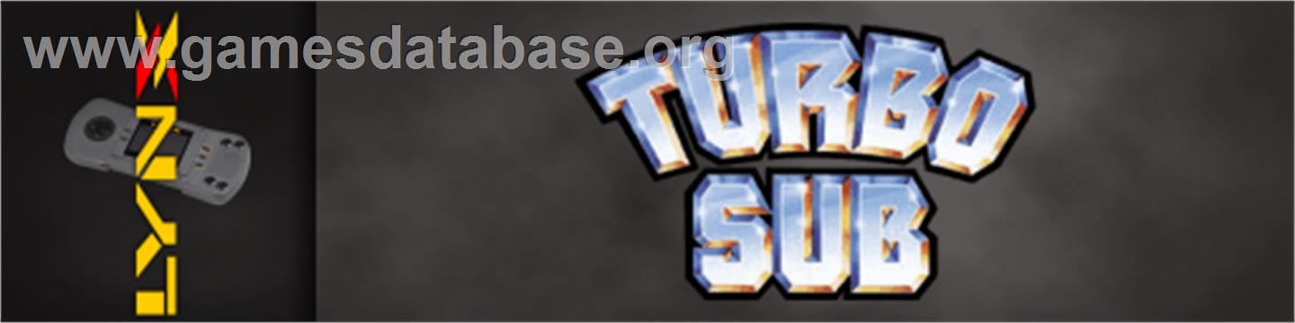 Turbo Sub - Atari Lynx - Artwork - Marquee