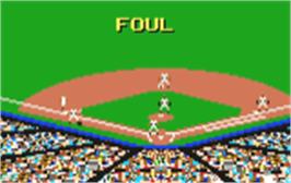In game image of Baseball Heroes on the Atari Lynx.