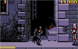 In game image of Batman Returns on the Atari Lynx.