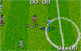 In game image of European Soccer Challenge on the Atari Lynx.