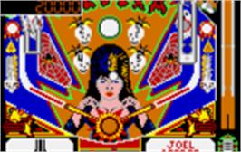 In game image of Pinball Jam on the Atari Lynx.