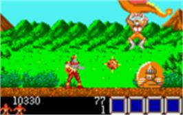 In game image of Rygar on the Atari Lynx.