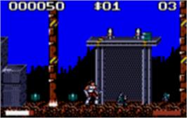 In game image of Switchblade II on the Atari Lynx.