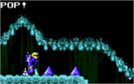 In game image of Todd's Adventures In Slime World on the Atari Lynx.