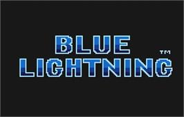 Title screen of Blue Lightning on the Atari Lynx.