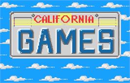 Title screen of California Games on the Atari Lynx.