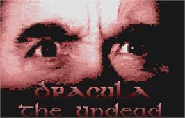 Title screen of Dracula The Undead on the Atari Lynx.