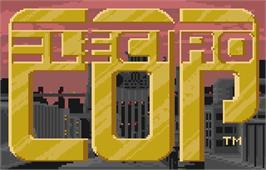 Title screen of Electrocop on the Atari Lynx.