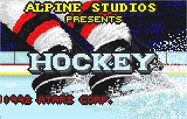 Title screen of Hockey on the Atari Lynx.