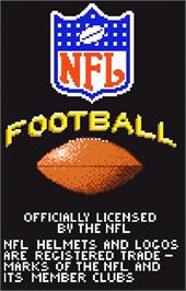 Title screen of Nfl Football on the Atari Lynx.