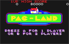 Title screen of Pac-land on the Atari Lynx.