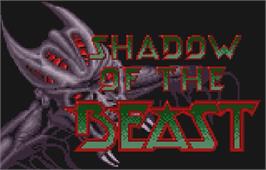 Title screen of Shadow Of The Beast on the Atari Lynx.