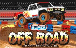 Title screen of Super Off Road on the Atari Lynx.
