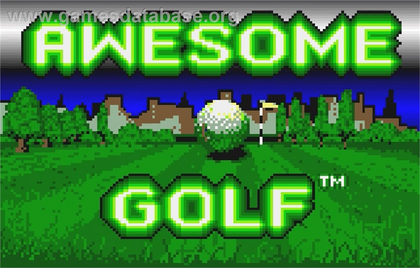 Awesome Golf - Atari Lynx - Artwork - Title Screen