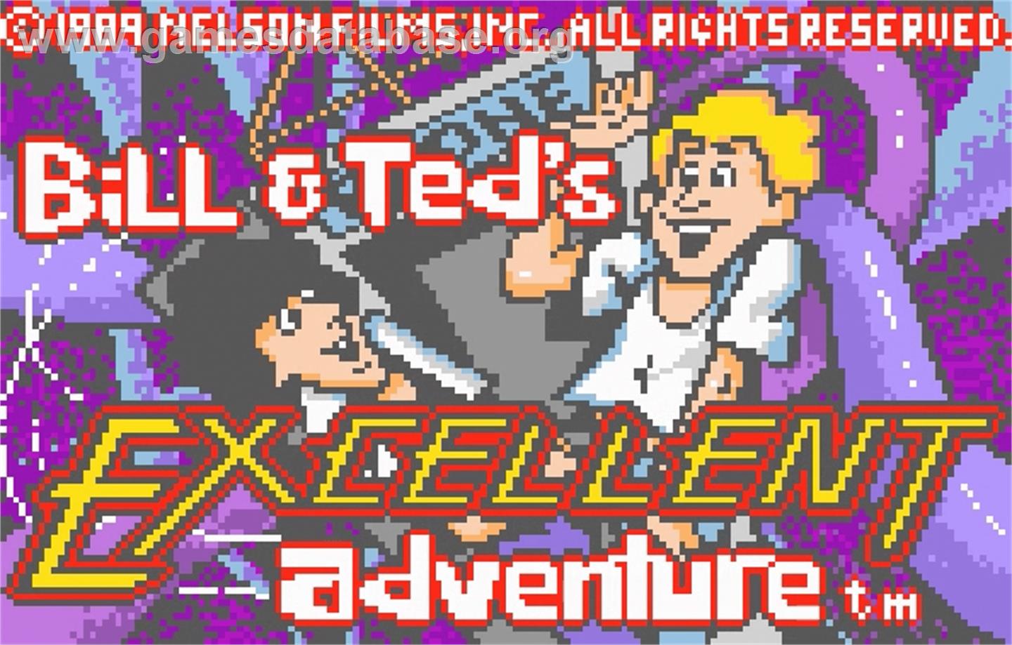 Bill & Ted's Excellent Adventure - Atari Lynx - Artwork - Title Screen