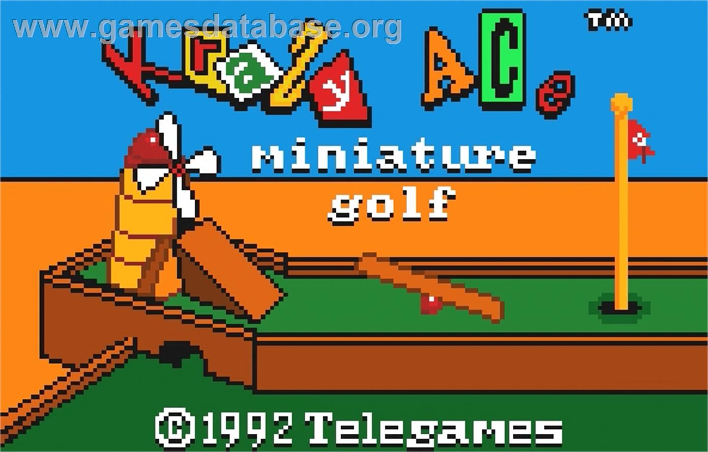 Krazy Ace Miniature Golf - Atari Lynx - Artwork - Title Screen