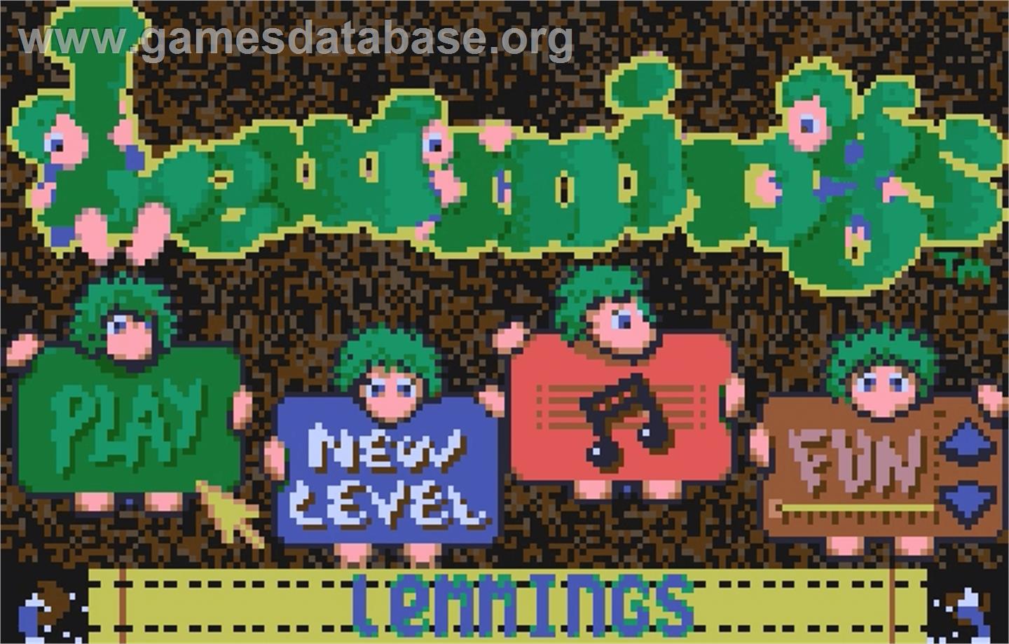 Lemmings - Atari Lynx - Artwork - Title Screen