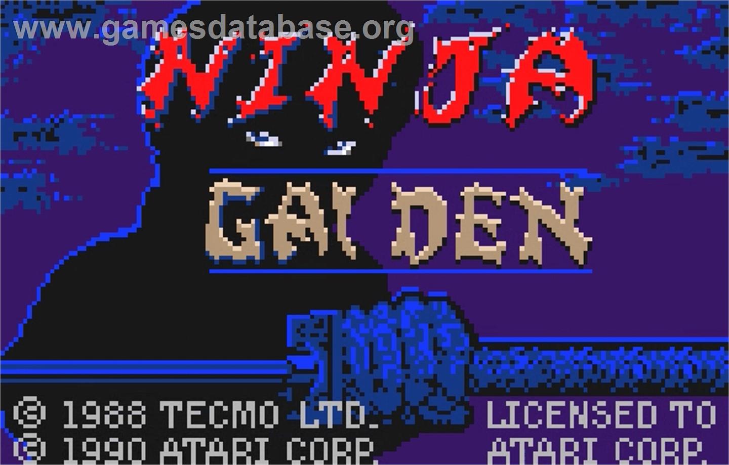 Ninja Gaiden - Atari Lynx - Artwork - Title Screen