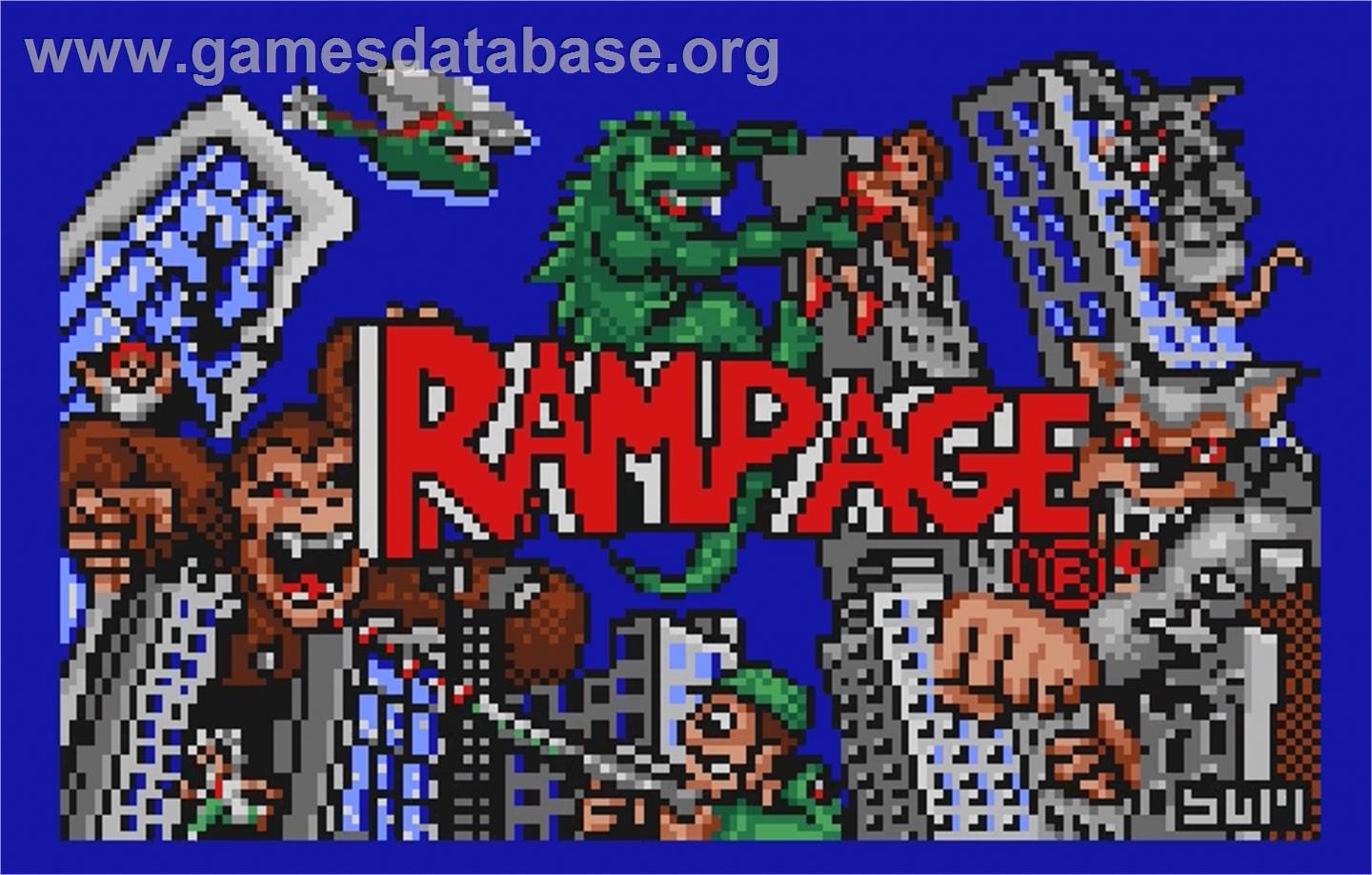 Rampage - Atari Lynx - Artwork - Title Screen