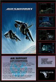 Advert for Air Support on the Commodore Amiga.