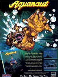Advert for Aquanaut on the Commodore Amiga.
