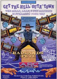 Advert for Badlands Pete on the Commodore Amiga.