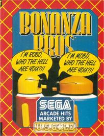 Advert for Bonanza Bros. on the NEC PC Engine CD.