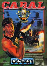 Advert for Cabal on the SNK Neo-Geo MVS.