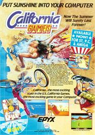 Advert for California Games on the Atari ST.