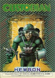 Advert for Custodian on the Commodore Amiga.