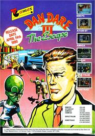 Advert for Dan Dare 3: The Escape on the Commodore Amiga.