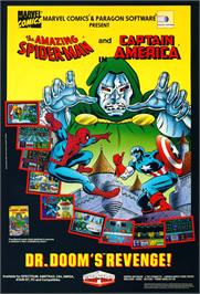 Advert for Dr. Doom's Revenge on the Commodore Amiga.
