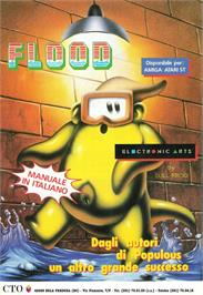 Advert for Flood on the Commodore 64.