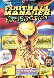 Advert for Football Manager - World Cup Edition on the Commodore 64.