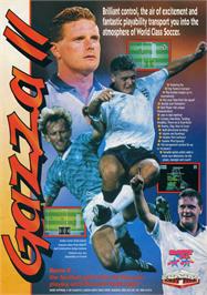 Advert for Gazza 2 on the Microsoft DOS.