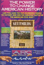 Advert for Gettysburg on the Sinclair ZX Spectrum.