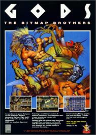 Advert for Gods on the Sinclair ZX Spectrum.