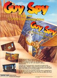 Advert for Guy Spy and the Crystals of Armageddon on the Commodore CDTV.