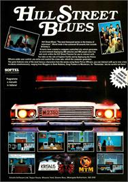 Advert for Hill Street Blues on the Commodore Amiga.