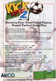 Advert for Kick Off 2 on the Atari ST.