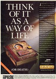 Advert for Legends of Valour on the Atari ST.