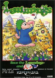 Advert for Lemmings on the Atari 8-bit.