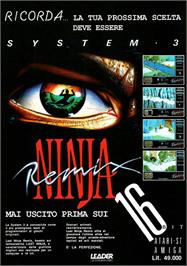 Advert for Ninja Remix on the Commodore Amiga.