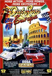 Advert for Out Run Europa on the Commodore 64.