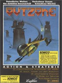 Advert for Outzone on the Commodore Amiga.