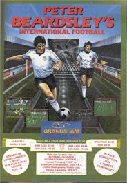 Advert for Peter Beardsley's International Football on the Atari ST.