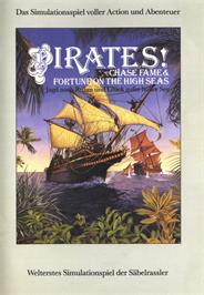 Advert for Pirates! on the Commodore Amiga.