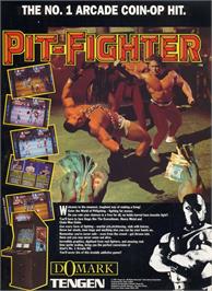 Advert for Pit-Fighter on the Atari ST.